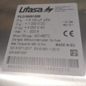 CAPACITOR 5100uF 1000V   FIL210005100B